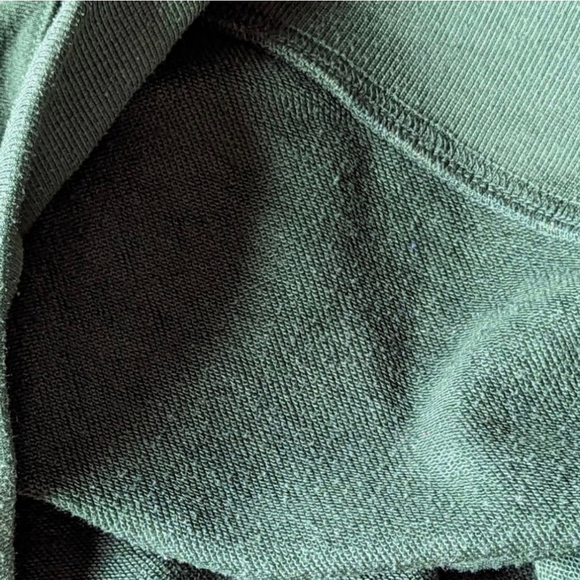 Altar’d State Happy Face Terry Crewneck Sweatshirt Green Retro Y2K Sz S - Picture 10 of 13